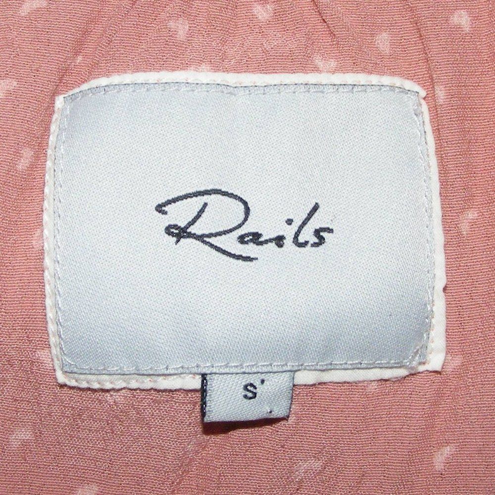 Rails Blouse, S, Button Front, Drawstring Peplum,… - image 8